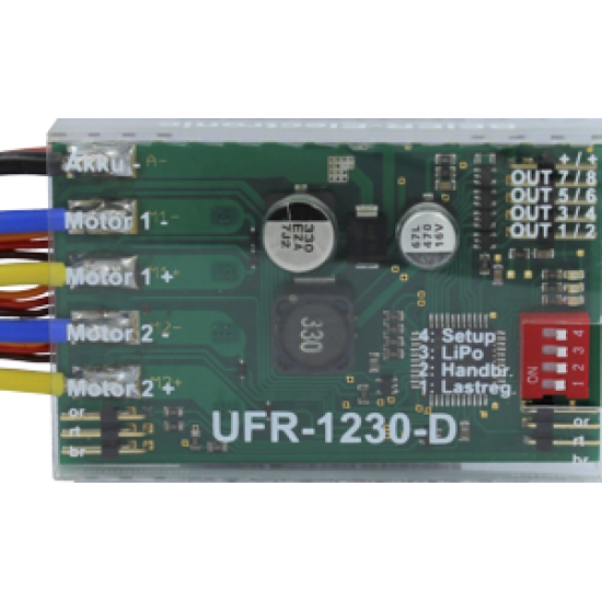 Dual electronic speed controller for models 1:14 or 1:16 scale Dual electronic speed controller for models 1:14 or 1:16 scale