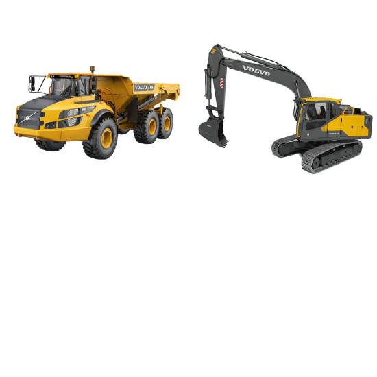 COMBO Volvo Dumper A40G + EC160 COMBO Volvo Dumper A40G + EC160