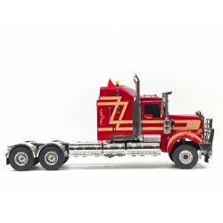 1 14 Ready To Run Heavy Haul Radio Control Truck Abs Cab Red Version