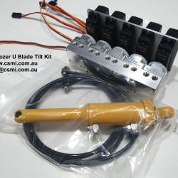 RC Dozer DXR2  upgrade U Blade tilt kit