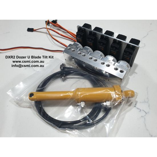 RC Dozer DXR2  upgrade U Blade tilt kit