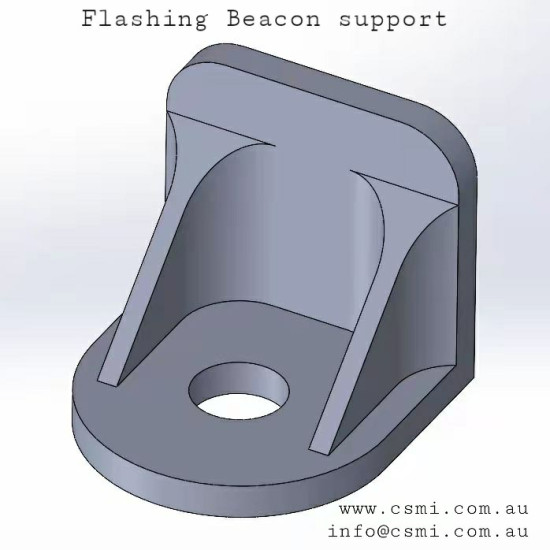 Beacon bracket AL-CNC -L Beacon bracket AL-CNC -L