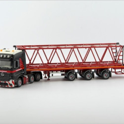 MB Actros 6x2 + 3Axle Flat bed + Kobelco boom MB Actros 6x2 + 3Axle Flat bed + Kobelco boom