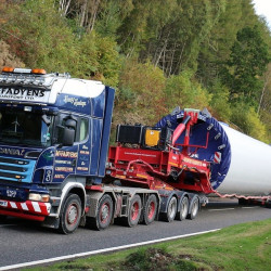 SOLD OUT MCFADYENS MEGA WINDMILL TRANSPORTER 3+7 + SCANIA 8X4