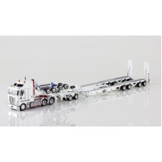 SOLD OUT Kenworth K200 Prime Mover Drake 2x8 Dolly 4x8 Dragline Bucket Trailer White 