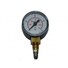 0 to 40 bar/psi  dual pressure gauge  4mm tube fitting