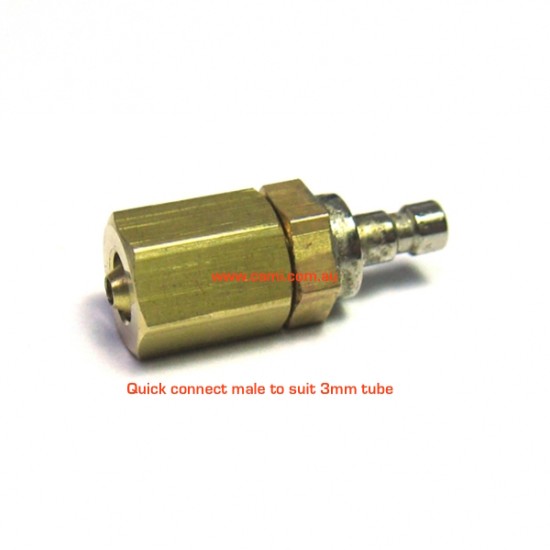 3mm tube male quick connect fitting