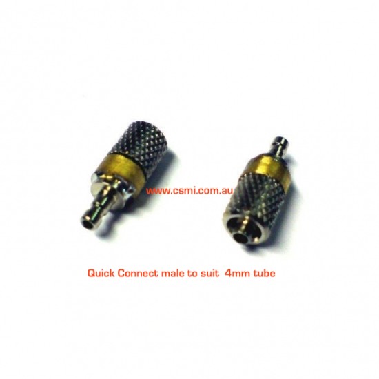 4mm tube male quick connect fitting
