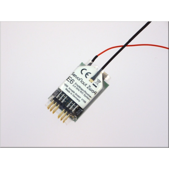 Servonaut Zwo4E6 6 channel receiver. Made in Germany by tematik. Servonaut Zwo4E6 6 channel receiver. Made in Germany by tematik.