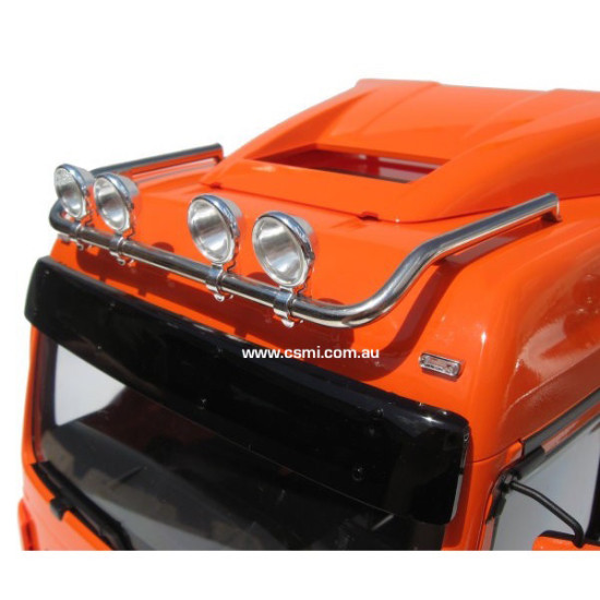 MAN TGX TOP LIGHT HOLDER WITH CHROMED LIGHTS MAN TGX TOP LIGHT HOLDER WITH CHROMED LIGHTS