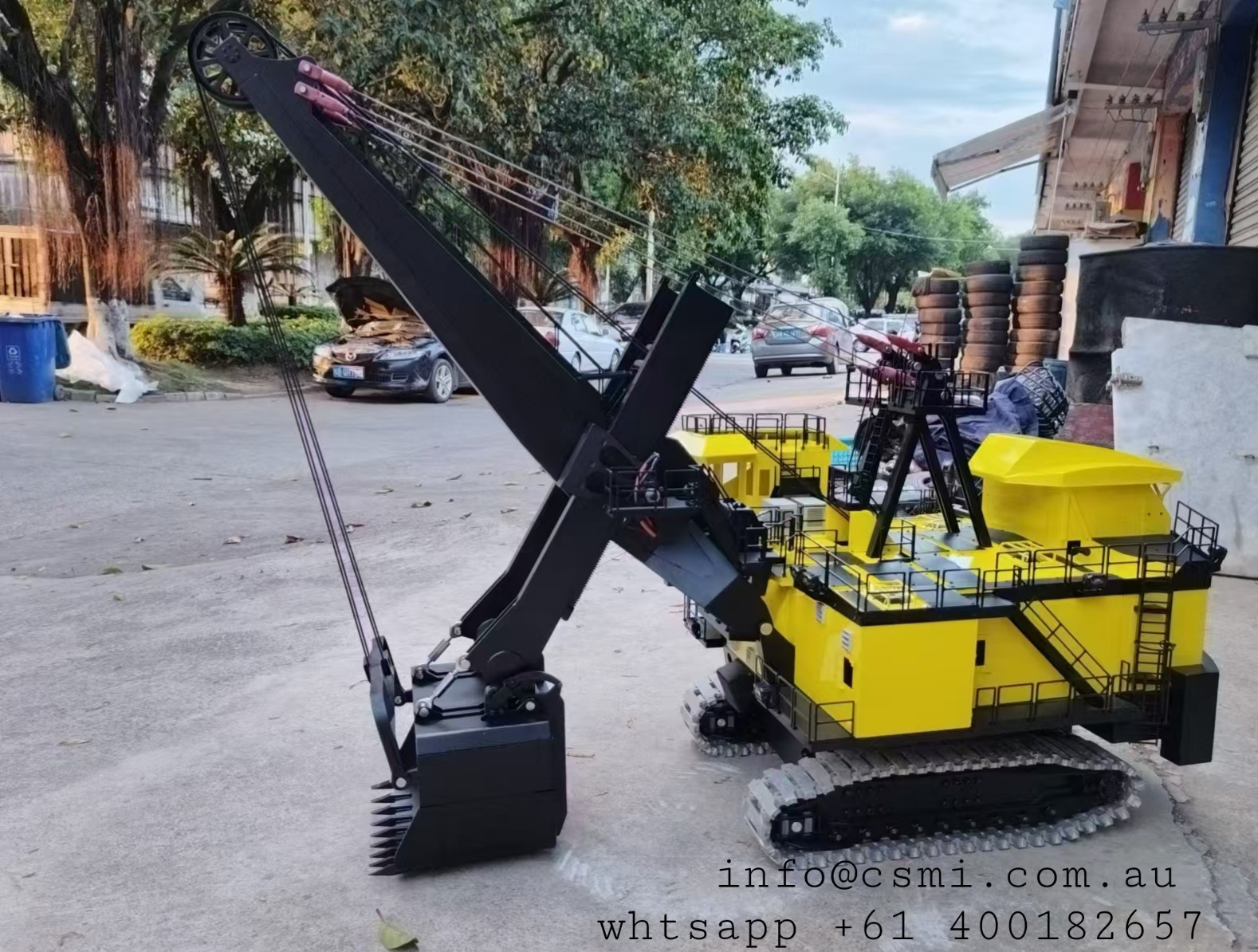 1/14 Radio control P&H 4100 XPC mining shovel w/ working LED lights 100 Kgs
